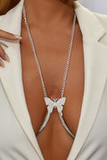 Butterfly Underbust Body Jewelry — Delicate Butterfly Waist Chain | Women's Fashion Body Accessory