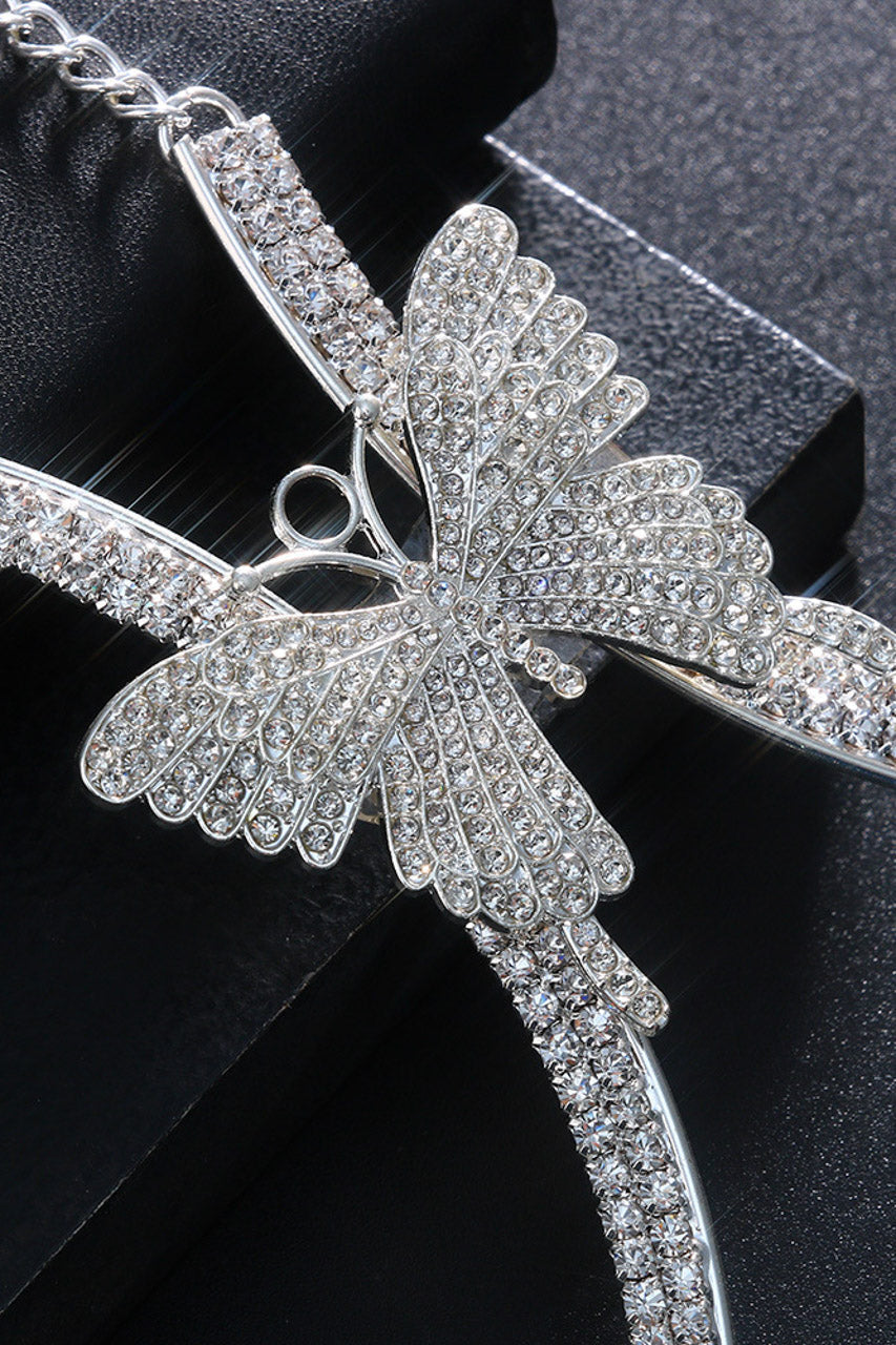 Butterfly Underbust Body Jewelry — Delicate Butterfly Waist Chain | Women's Fashion Body Accessory