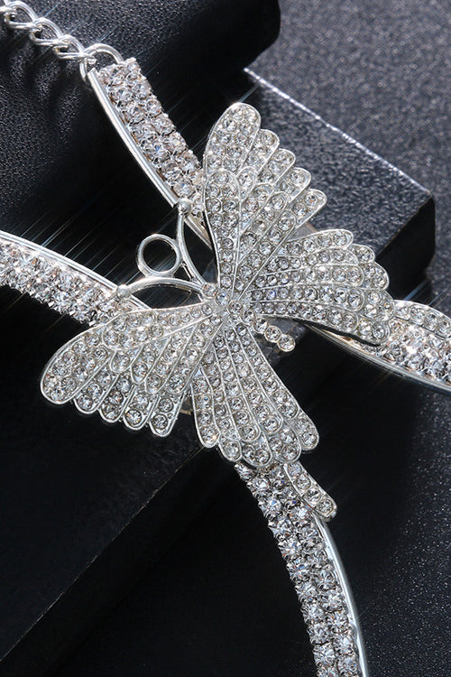 Butterfly Underbust Body Jewelry — Delicate Butterfly Waist Chain | Women's Fashion Body Accessory