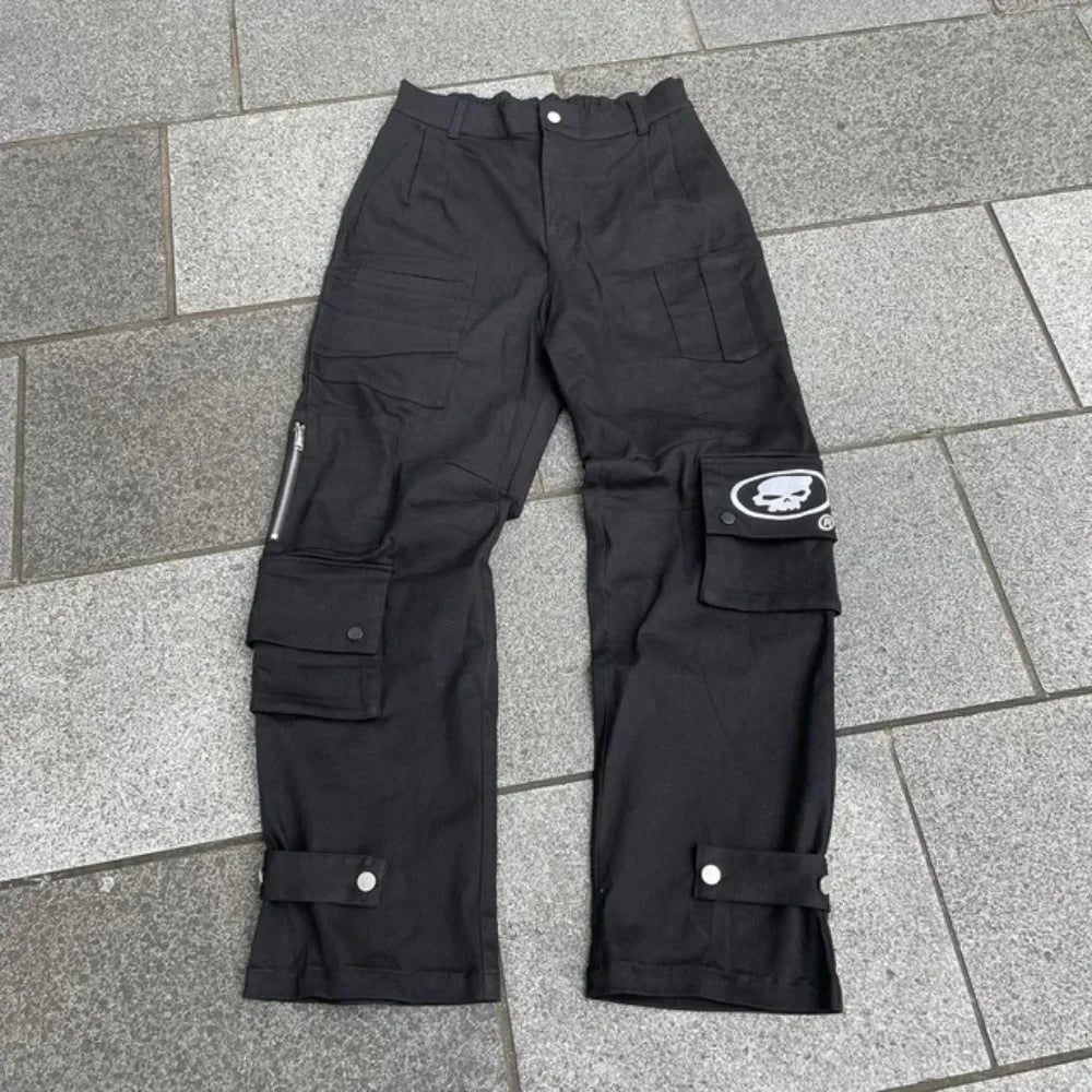 New Baggy Casual Wide Leg Jeans Men Street Retro Jeans — Trend Fashion Black High-Waist Y2K Men Clothing