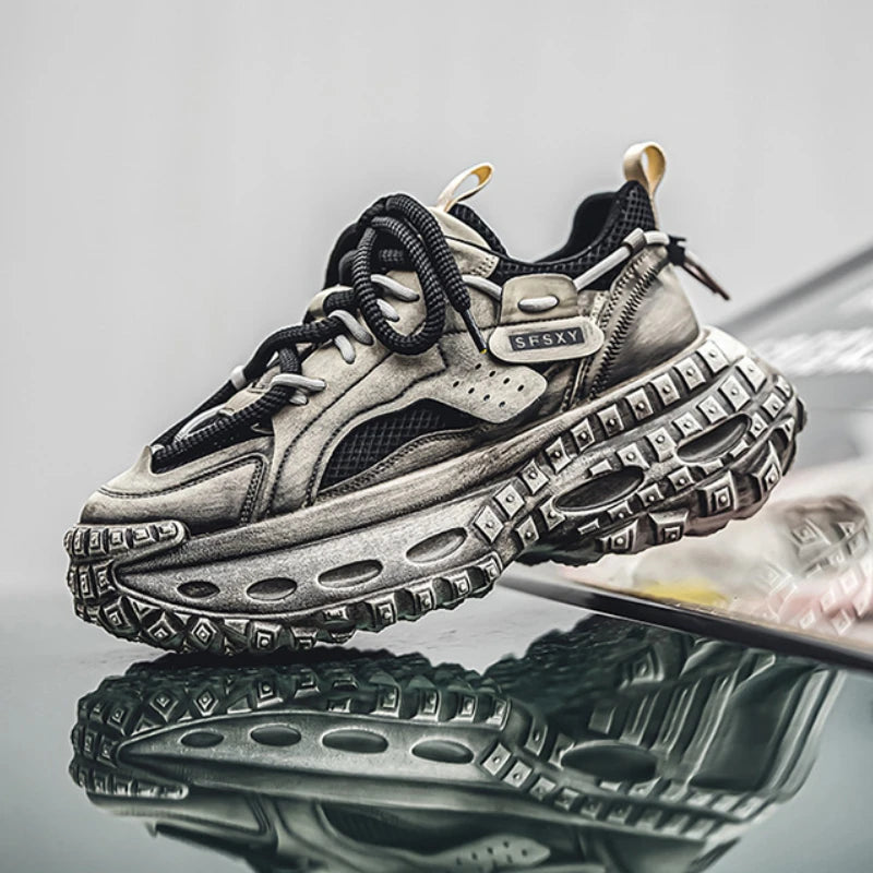 ROYTINKO Chunky Sneakers – Thick Sole Shock Absorption Sport Running Shoes