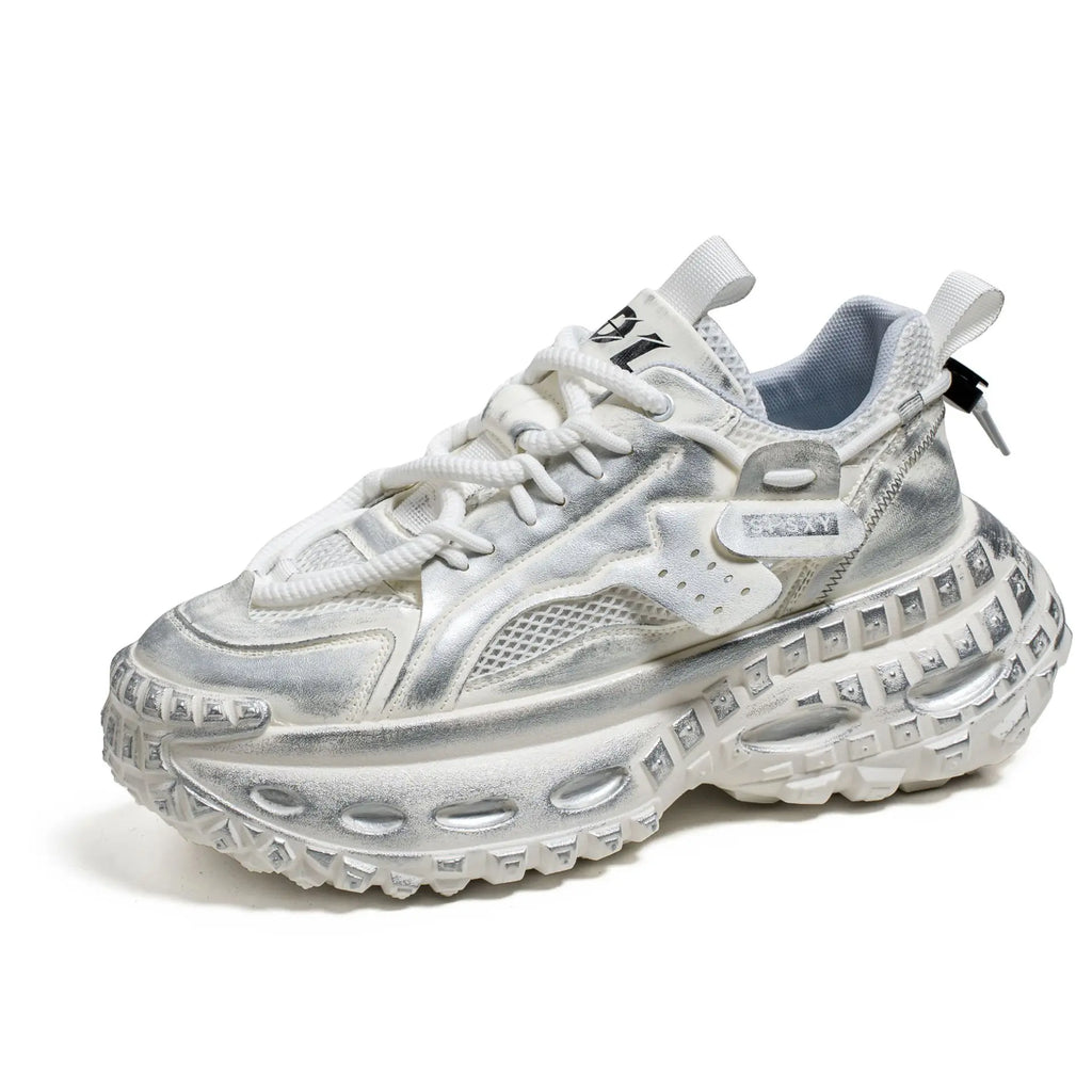 ROYTINKO Chunky Sneakers – Thick Sole Shock Absorption Sport Running Shoes