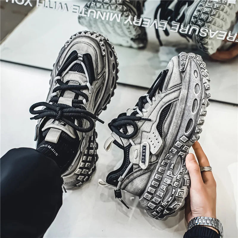 ROYTINKO Chunky Sneakers – Thick Sole Shock Absorption Sport Running Shoes