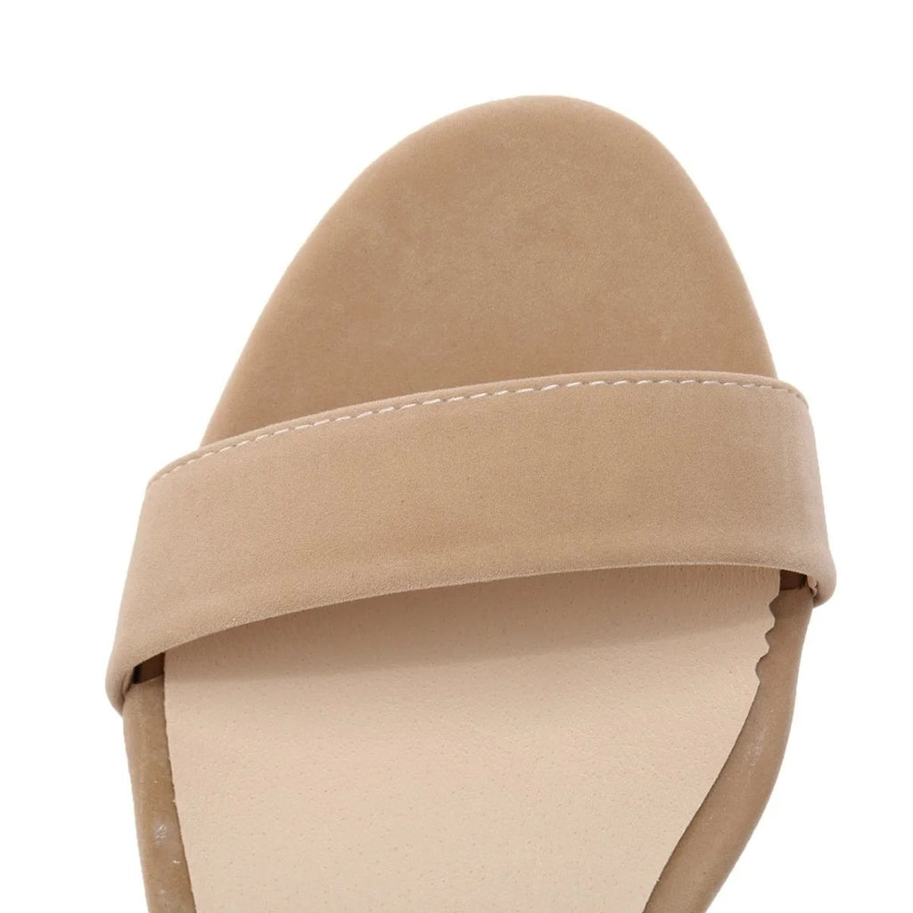 5cm Ankle Strap Heeled Sandals – Peep Toe Party Wedding Shoes