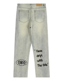 Y2K Retro Harajuku Straight-Leg Jeans – Men's Denim