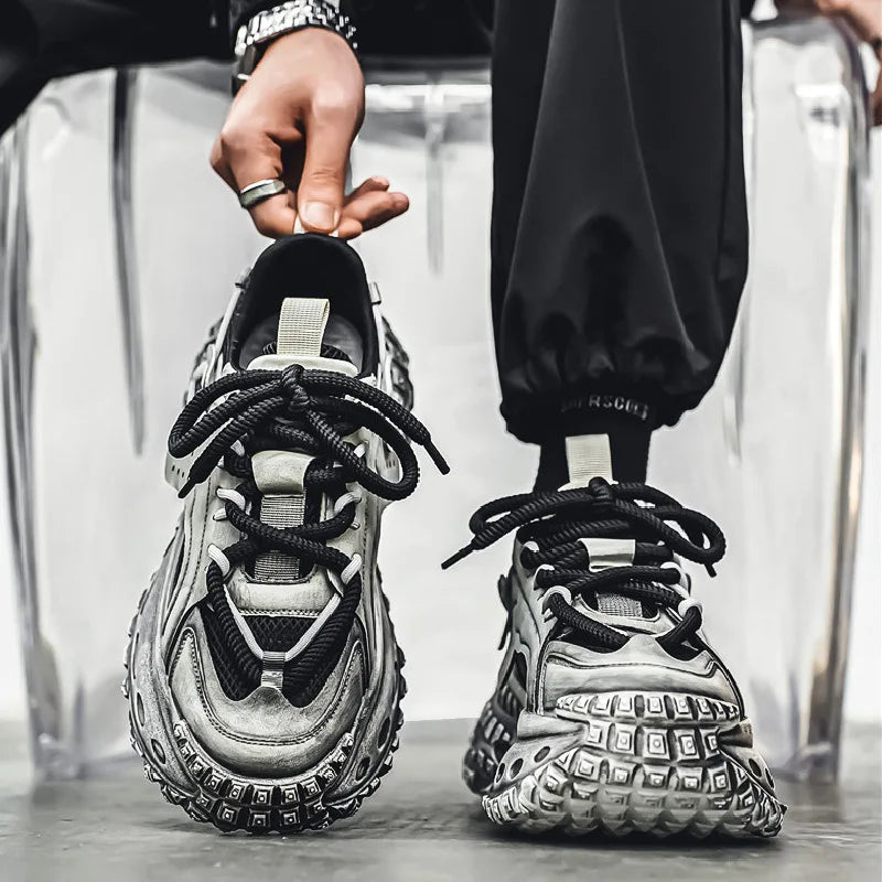 ROYTINKO Chunky Sneakers – Thick Sole Shock Absorption Sport Running Shoes