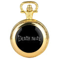 Death Note Pocket Watch — Black Quartz Fob Watch with Chain, Anime Gift for Men & Women | FireDrips