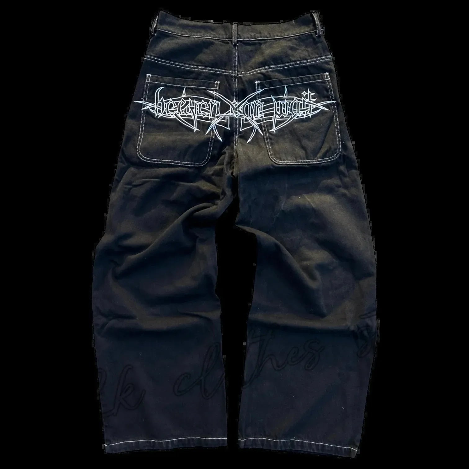 New Baggy Casual Wide Leg Jeans Men Street Retro Jeans — Trend Fashion Black High-Waist Y2K Men Clothing