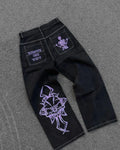 New Baggy Casual Wide Leg Jeans Men Street Retro Jeans — Trend Fashion Black High-Waist Y2K Men Clothing