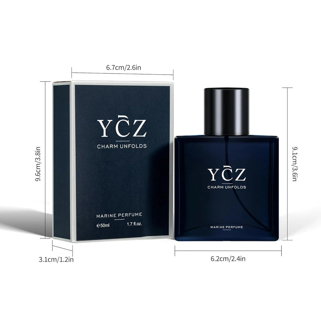 50ML Long Lasting Cologne for Men — Woody Ocean Floral Fragrance
