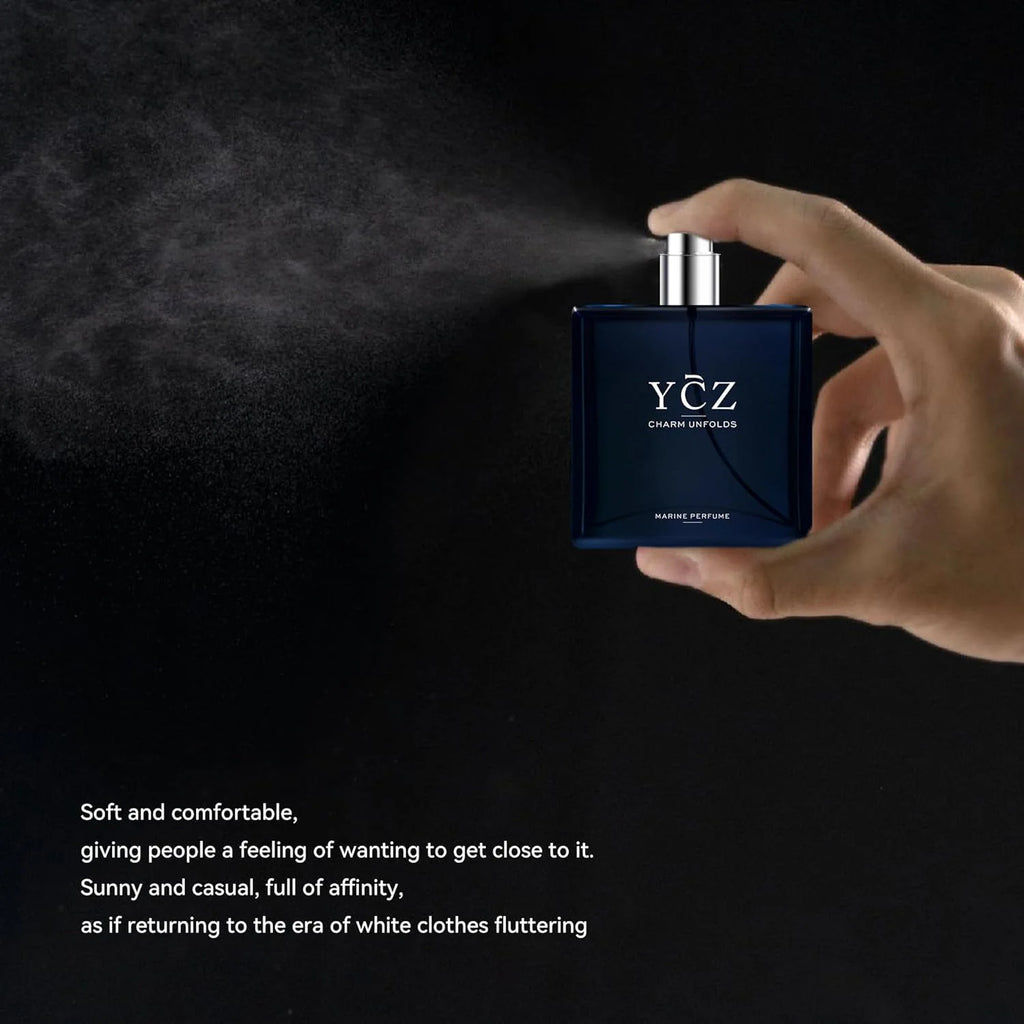 50ML Long Lasting Cologne for Men — Woody Ocean Floral Fragrance
