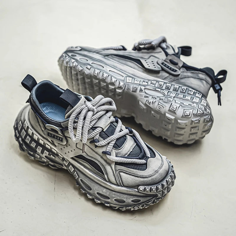 ROYTINKO Chunky Sneakers – Thick Sole Shock Absorption Sport Running Shoes
