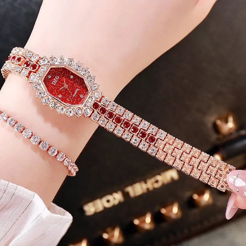 Ladies Watch Bracelet Square Watch Starry Sky
