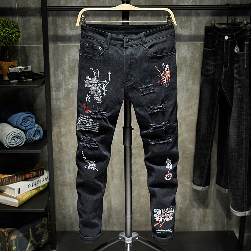 Men's Straight-Leg Cotton Pants