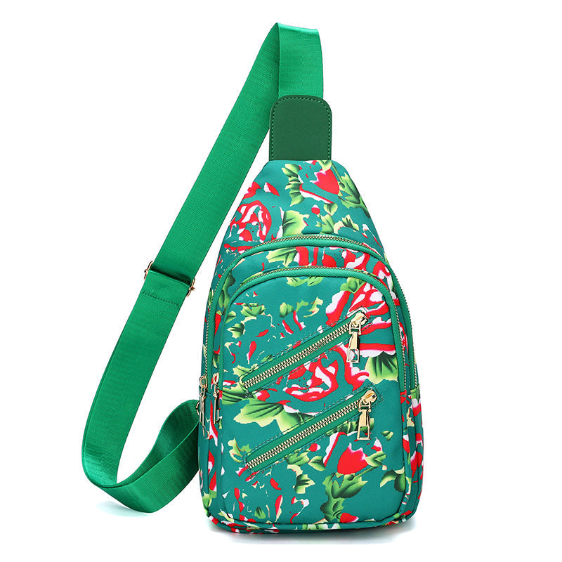Men's Lightweight Nylon Chest Pack - High Capacity Crossbody Bag for Travel & Everyday Use