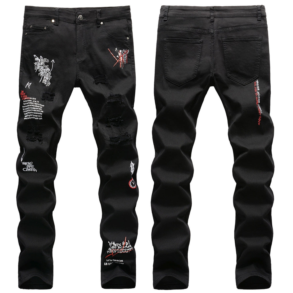 Men's Straight-Leg Cotton Pants