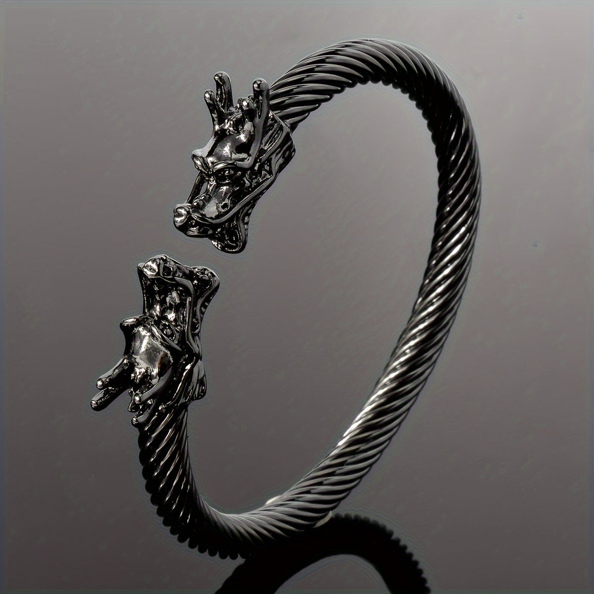 Double Dragon Copper Cuff Bracelet – Rock & Hip-Hop Unisex