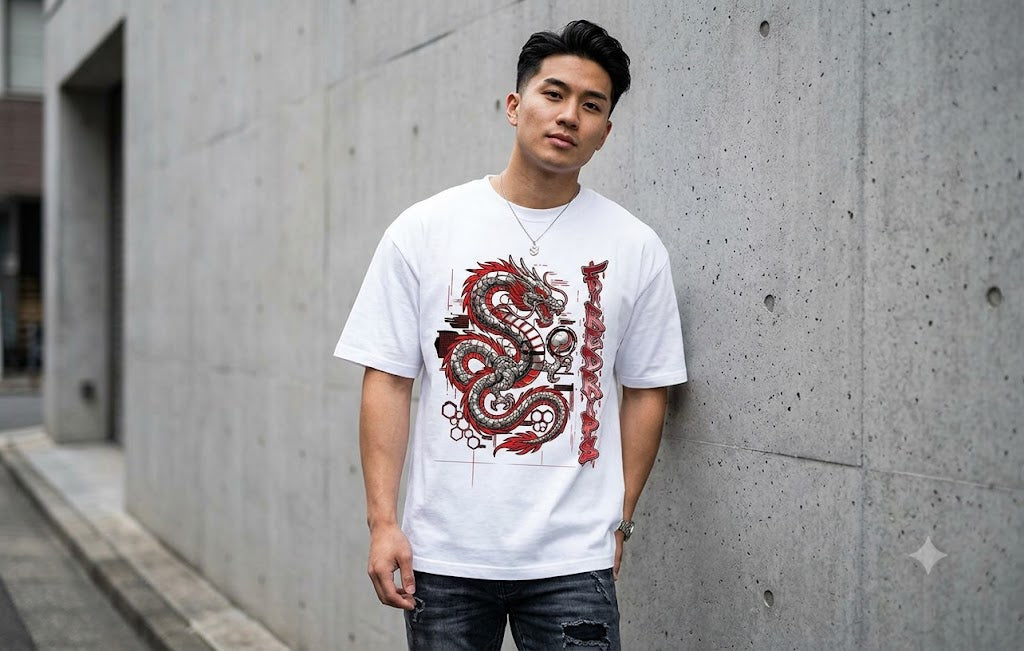 FireDrip Dragon Heavyweight Graphic Tee