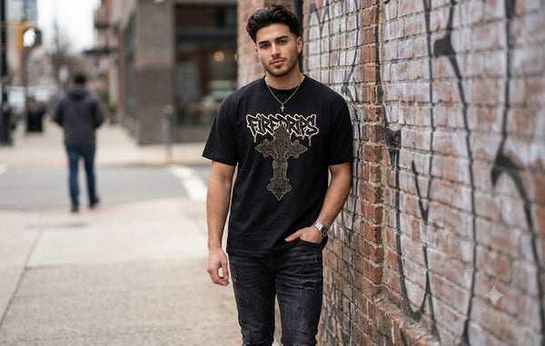Gothic Cross Heavyweight Graphic Tee