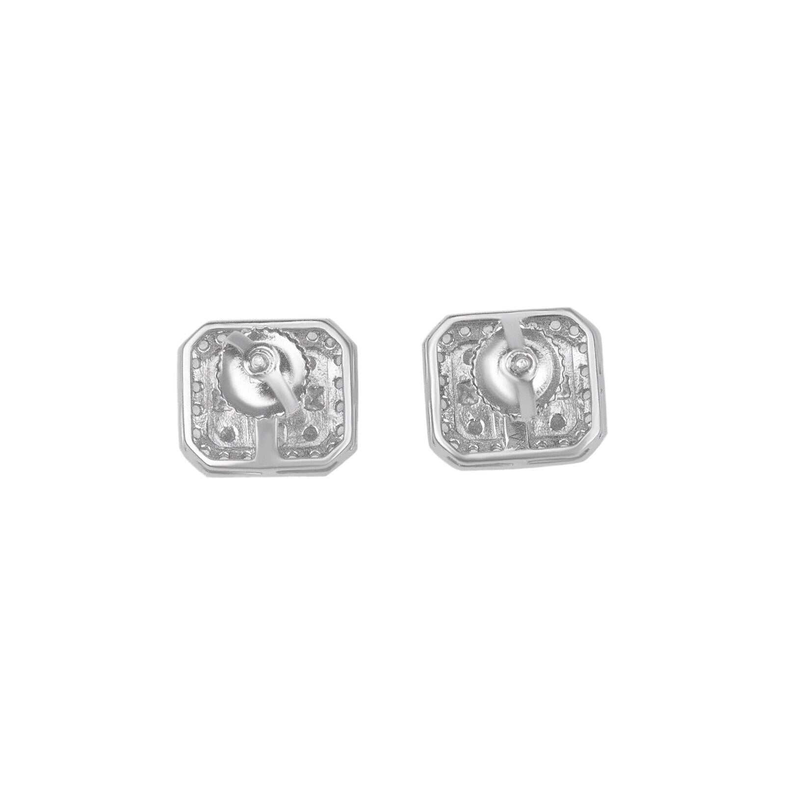 Baguette Stud Earrings — Iced Out Minimal Luxury Unisex Jewelry