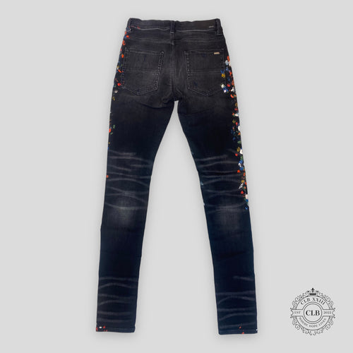 AMIRI SKINNY PAINTER JEANS - AGED BLACK