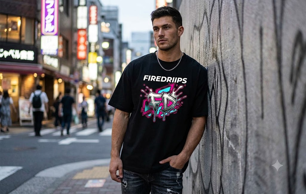 Liquid Metal Splash Heavyweight Graphic Tee