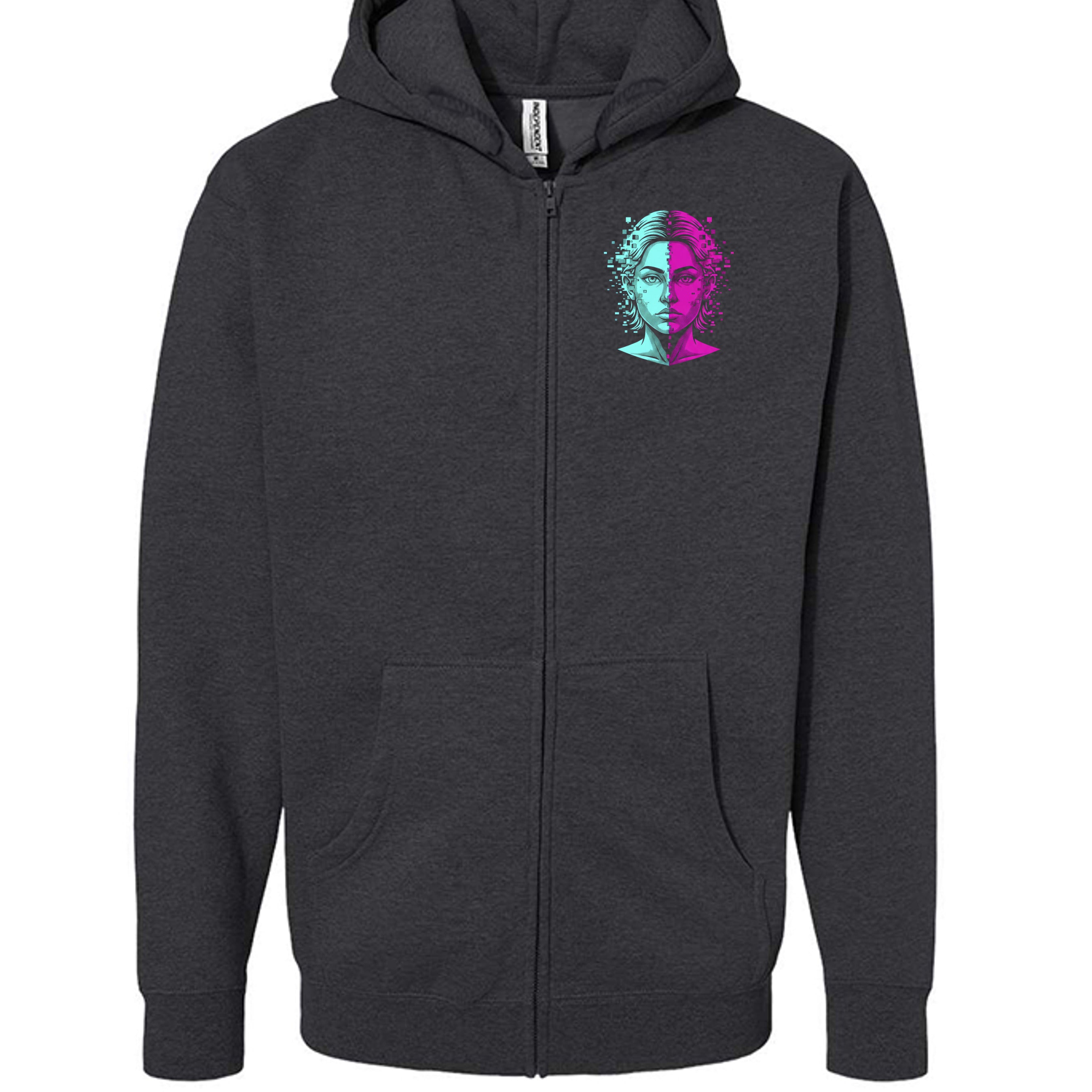 Charcoal Heather - IND4000Z - FRONT