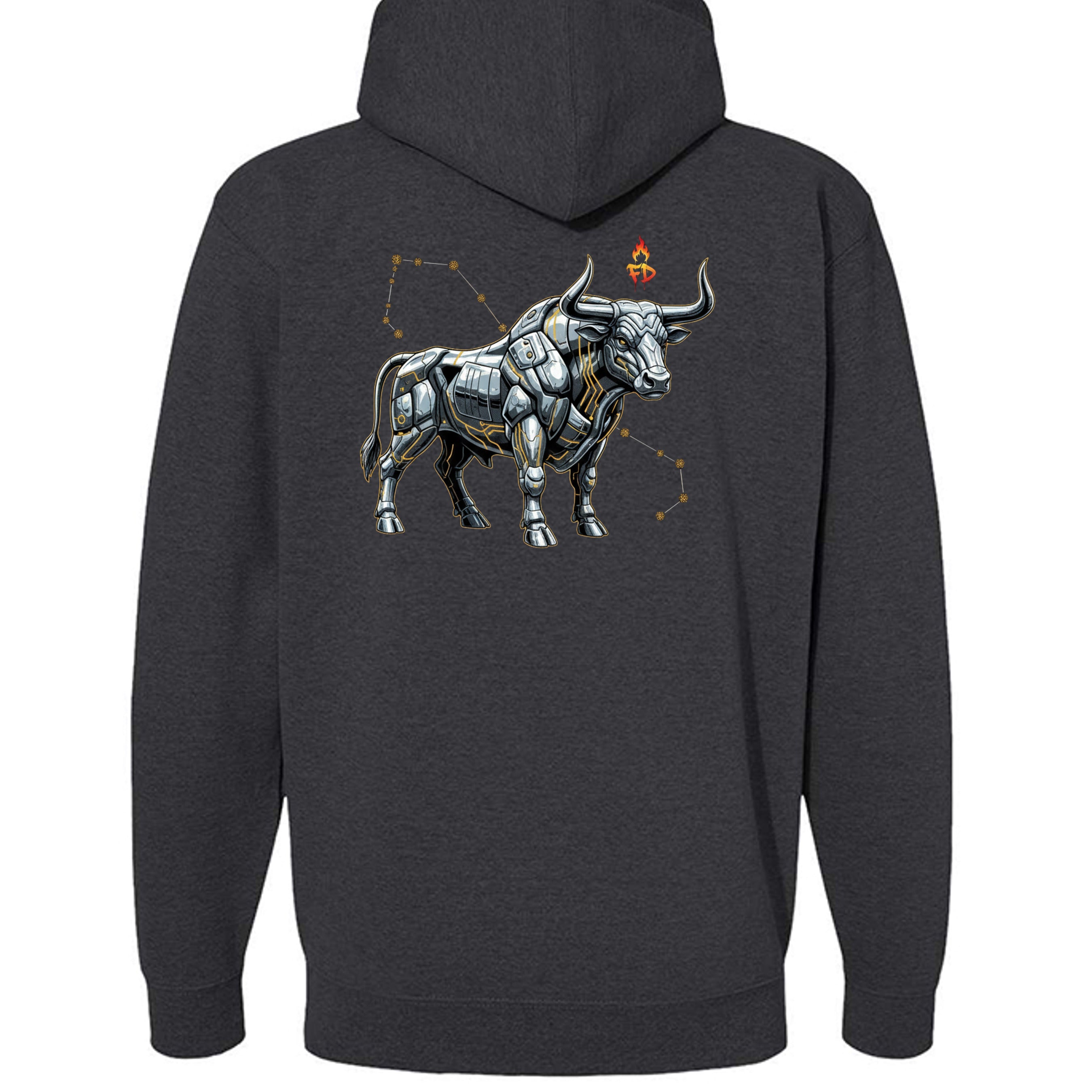 Charcoal Heather - IND4000Z - BACK