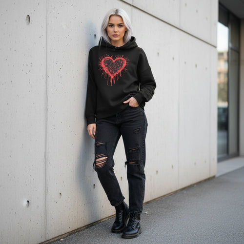 Bleeding Heart Street Art Hoodie